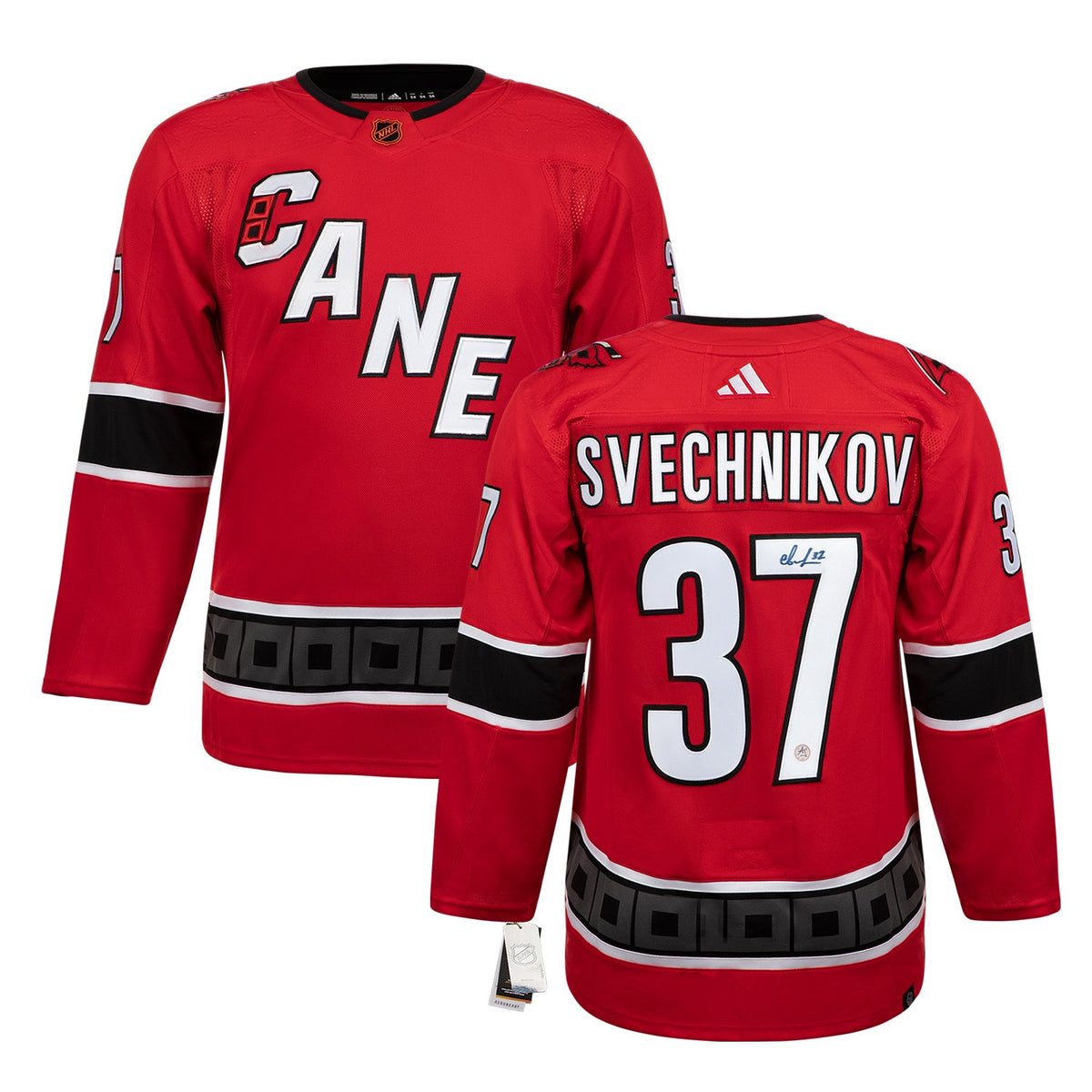 Andrei Svechnikov Signed Carolina Hurricanes Reverse Retro 2.0 adidas Jersey product image 3, provided for visual reference