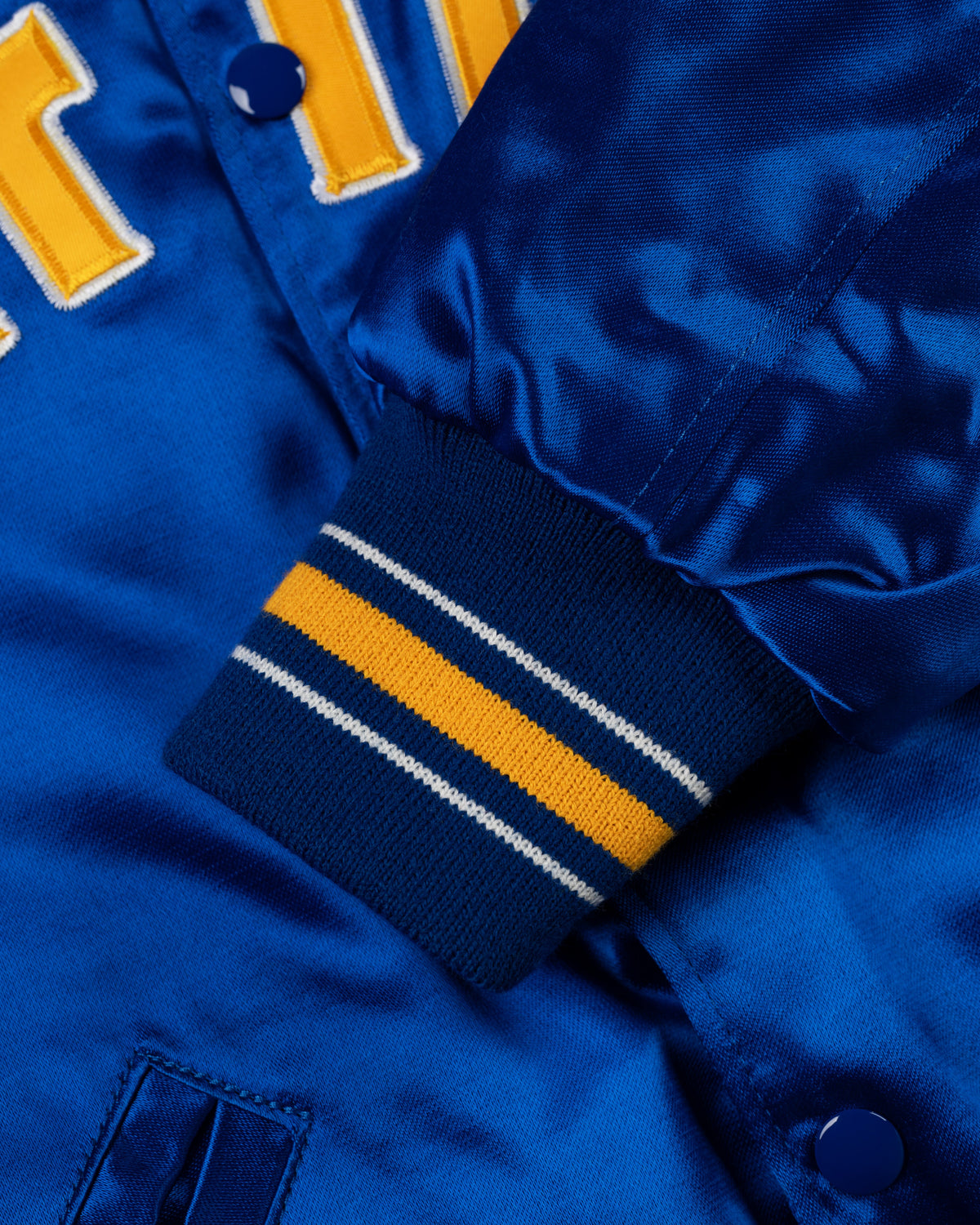 Seattle Mariners 1982 Authentic All Satin Varsity Jacket product image 4, provided for visual reference and product detail