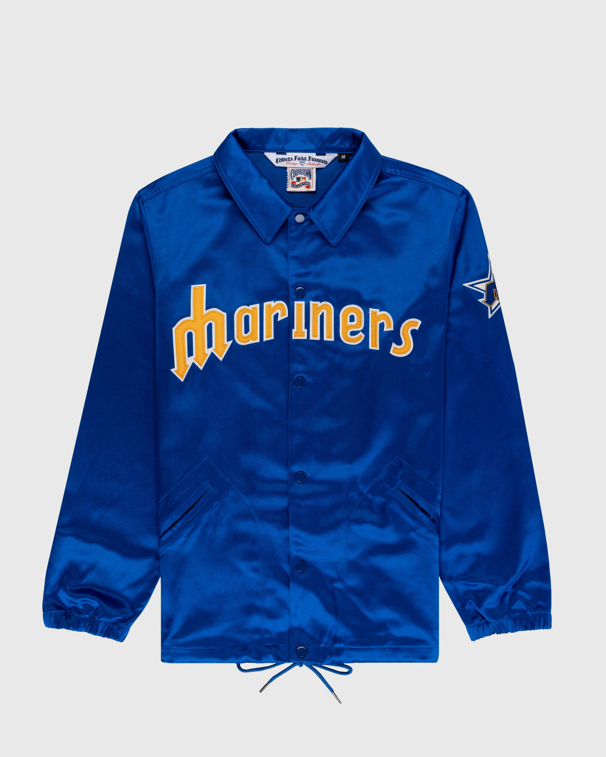 Seattle Mariners 1982 Satin Windbreaker Jacket product image 1, provided for visual reference and product detail review