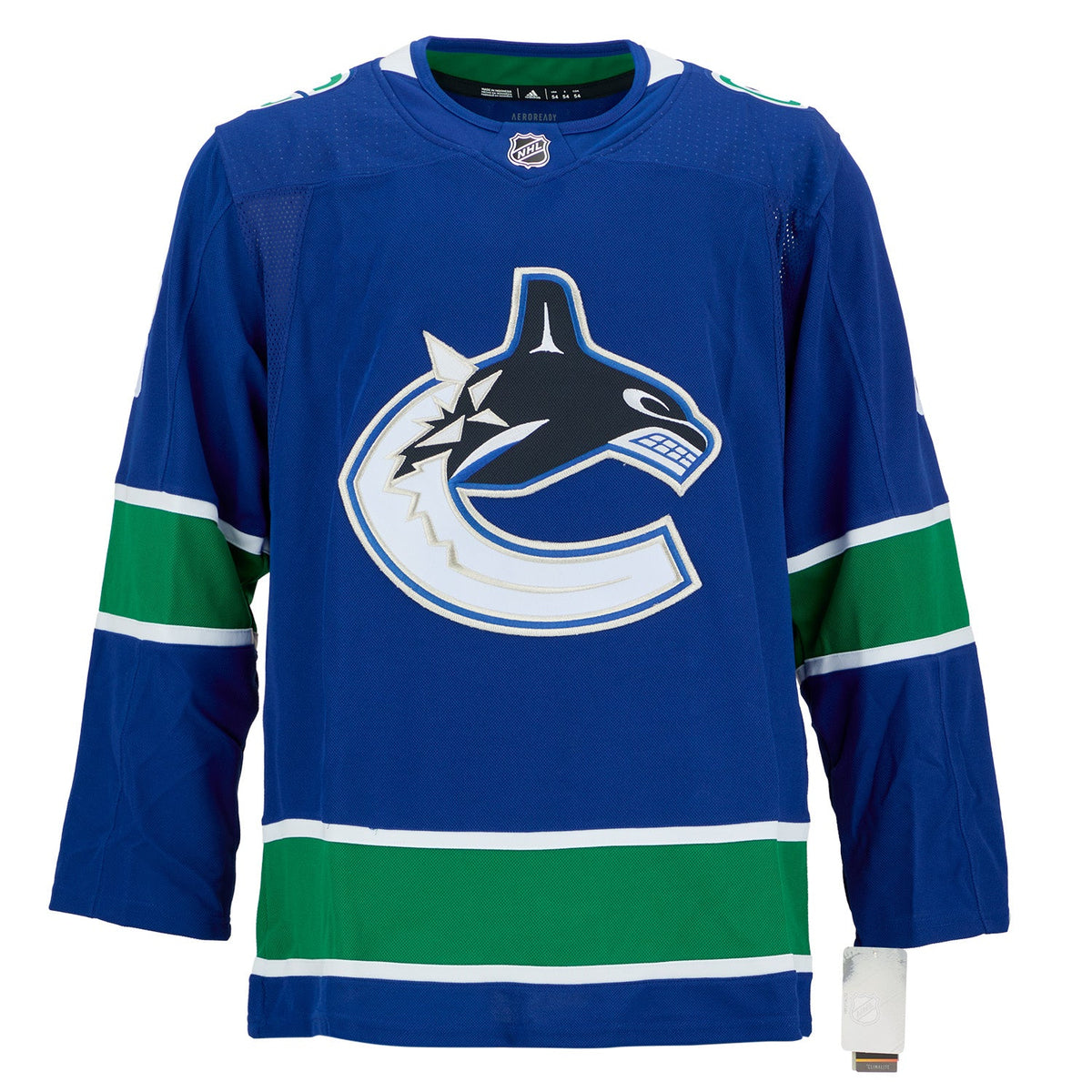 Chris Tanev Autographed Vancouver Canucks Blue adidas Jersey product image 2, provided for visual reference and product