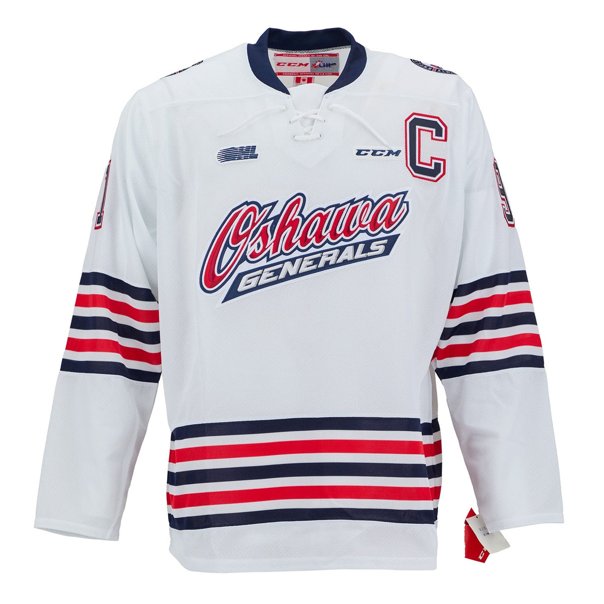 John Tavares Oshawa Generals Signed White CHL Hockey Jersey product image 2, provided for visual reference and product