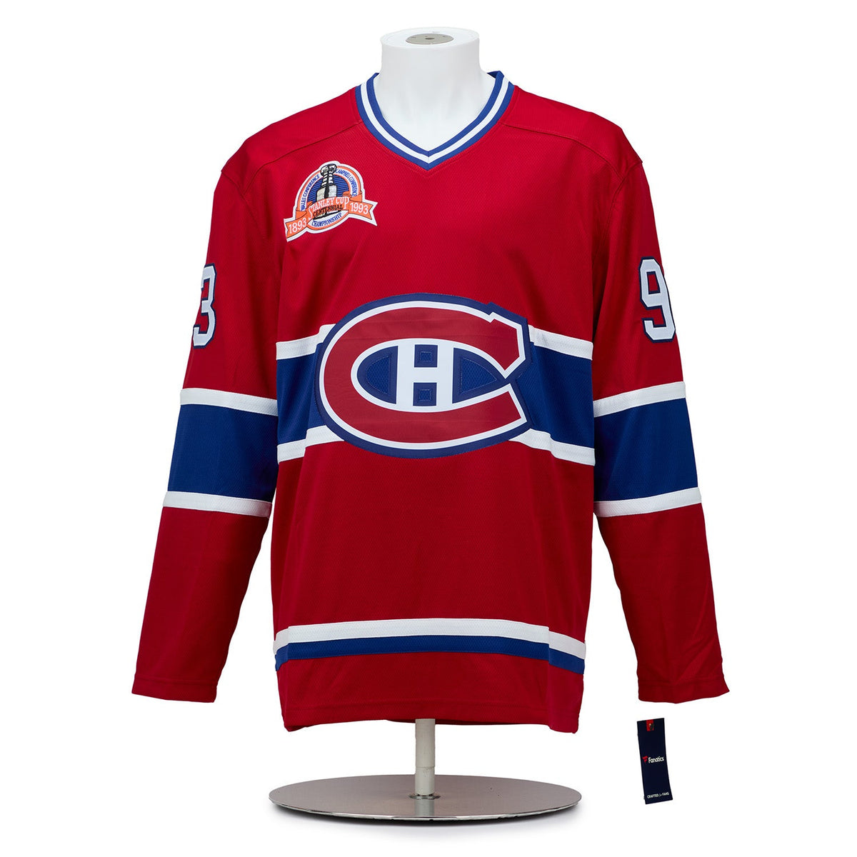 Montreal Canadiens 23 Player Team Signed 1993 Stanley Cup Jersey #34/93 product image 2, provided for visual reference and