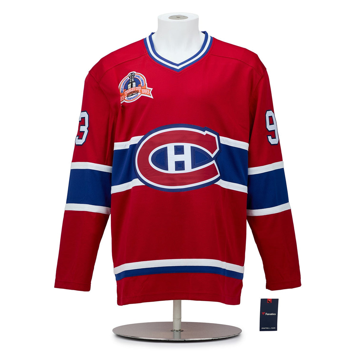 Montreal Canadiens 23 Player Team Signed 1993 Stanley Cup Jersey #64/93 product image 2, provided for visual reference and