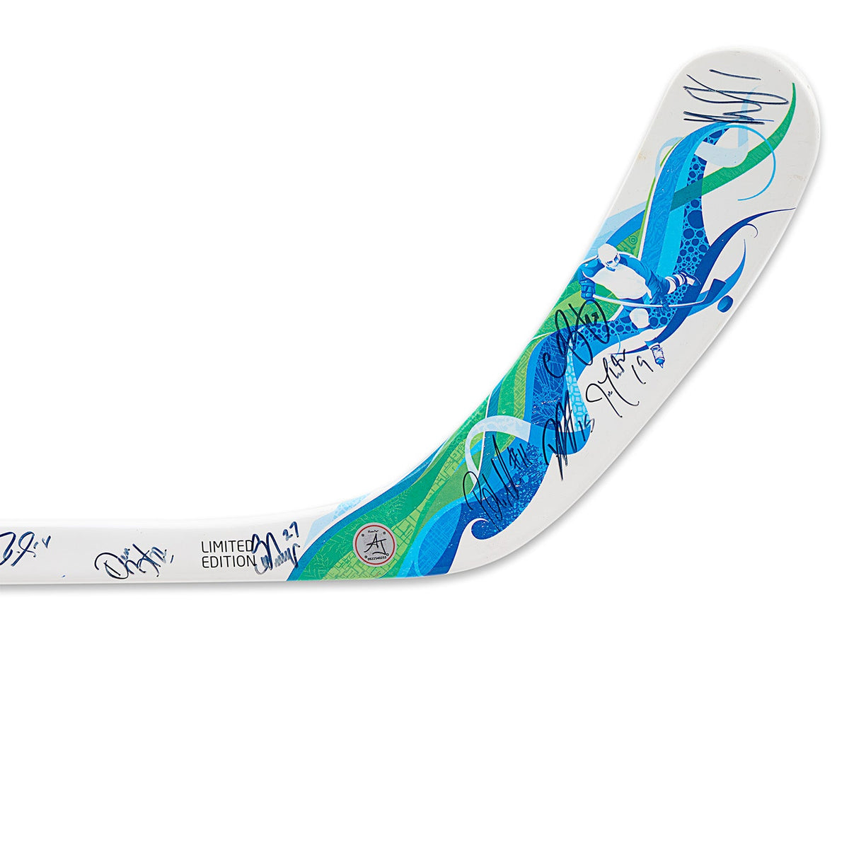 Vancouver Olympics 2010 Men Gold Medal 14 Player Team Signed Composite Stick product image 3, provided for visual reference
