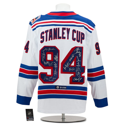 New York Rangers 15 Player Team Signed 1994 Stanley Cup Breakaway Jersey #81/94 product image 1, provided for visual