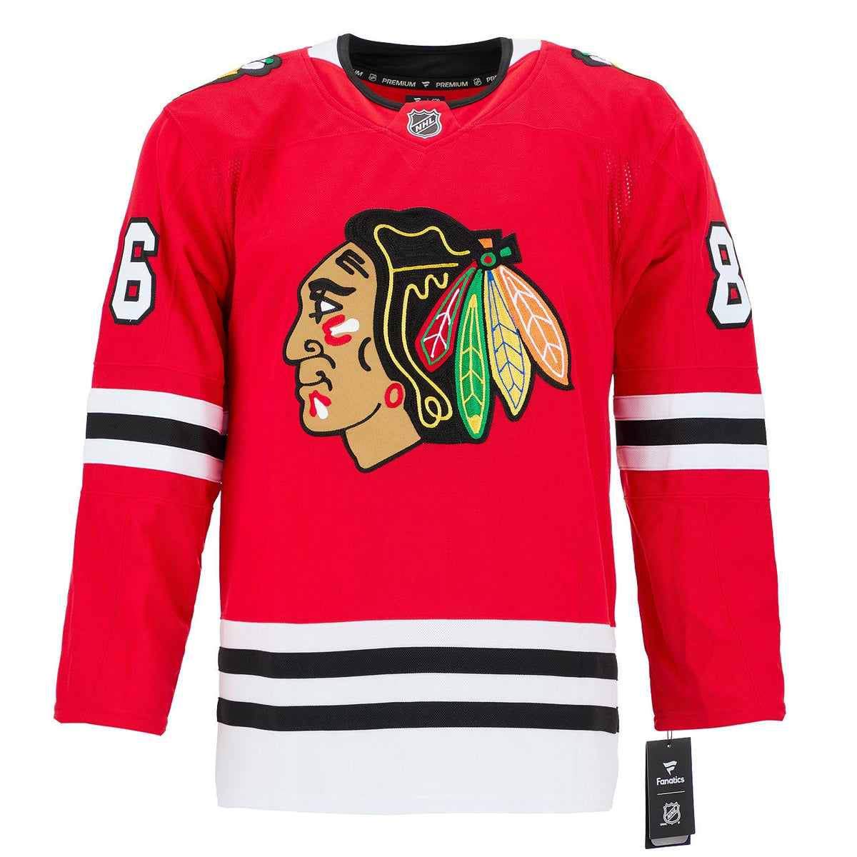 Teuvo Teravainen Autographed Chicago Blackhawks Fanatics Premium Jersey product image 2, provided for visual reference and
