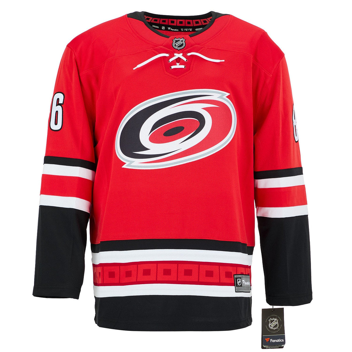 Teuvo Teravainen Signed Carolina Hurricanes Red Fanatics Breakaway Jersey product image 2, provided for visual reference and