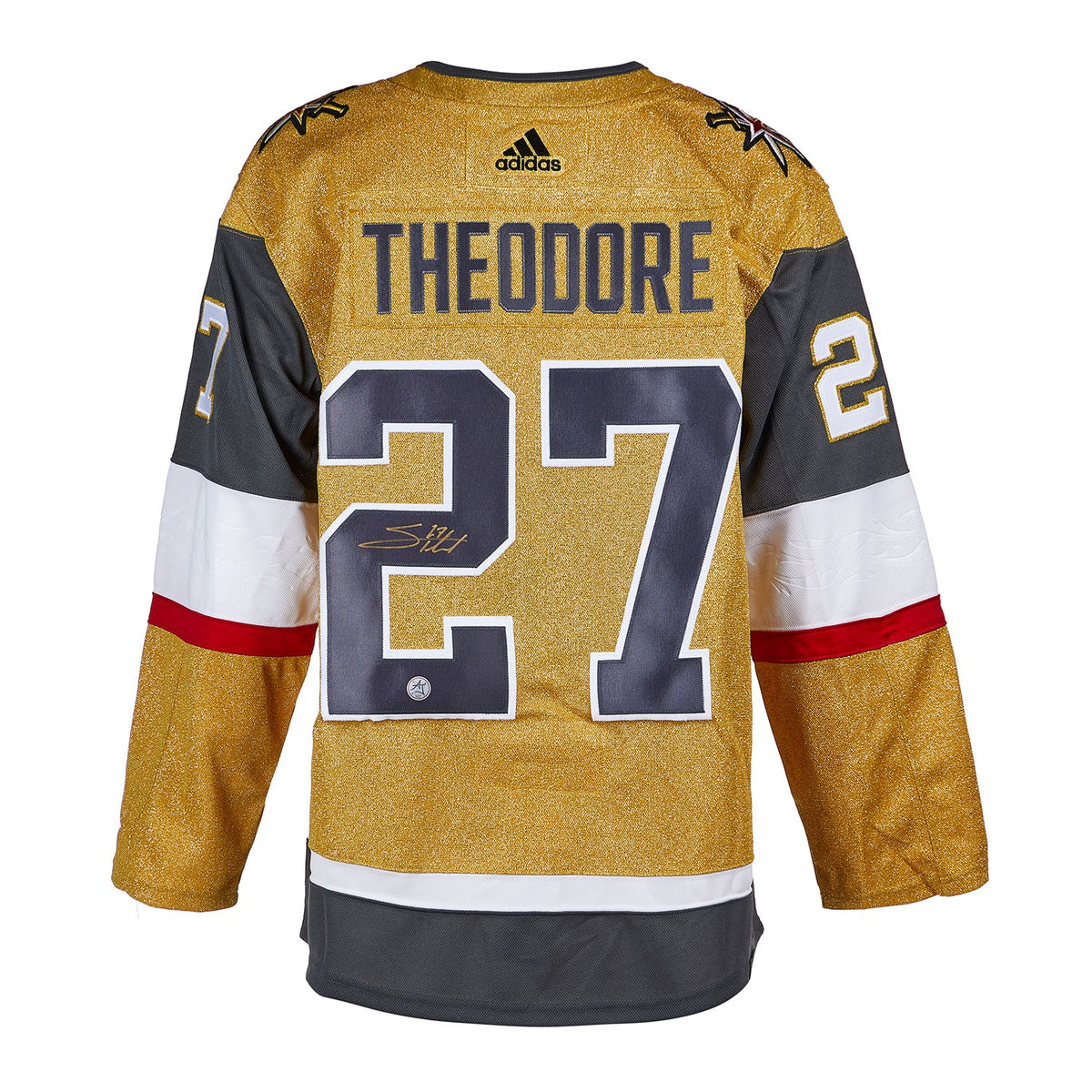 Shea Theodore Vegas Golden Knights Signed Stanley Cup adidas Jersey product image 1, provided for visual reference and