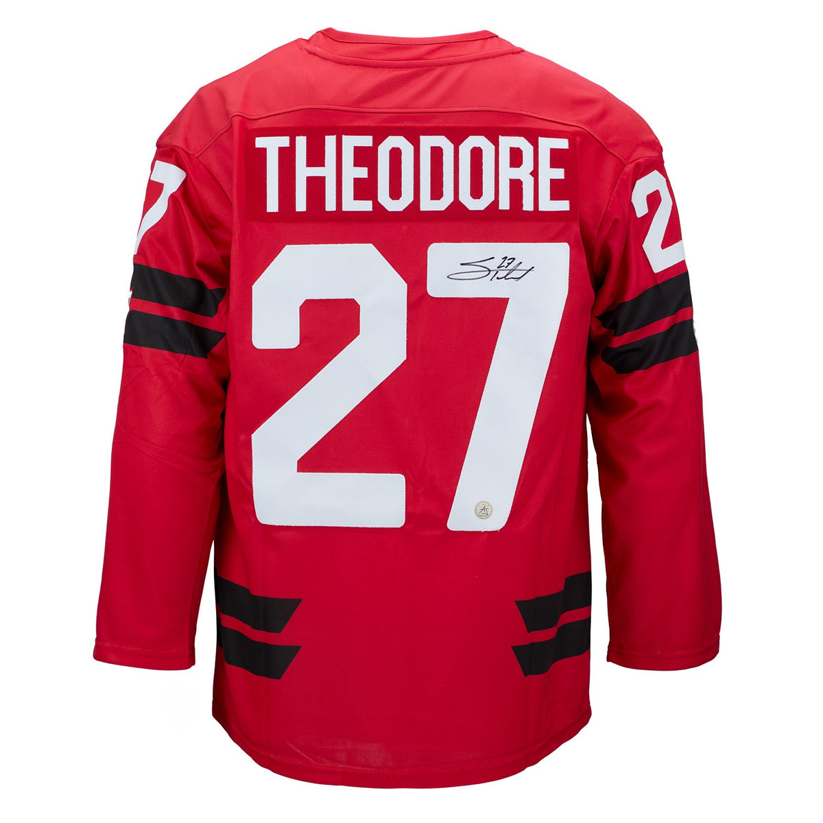 Shea Theodore Signed Team Canada 2026 Olympic Hockey Bauer Jersey product image 1, provided for visual reference and product