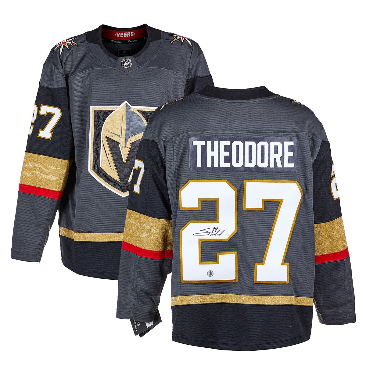Shea Theodore Autographed Vegas Golden Knights Fanatics Breakaway Jersey product image 3, provided for visual reference and
