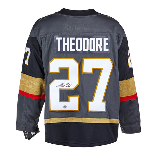 Shea Theodore Autographed Vegas Golden Knights Fanatics Breakaway Jersey product image 1, provided for visual reference and