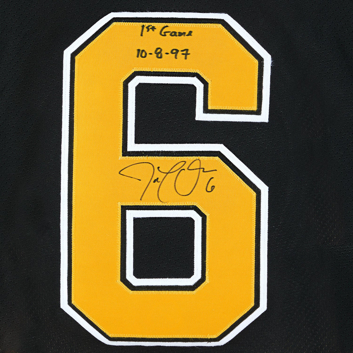 Joe Thornton Boston Bruins Signed & Dated 1st Game Vintage CCM Jersey #20/25 product image 3, provided for visual reference