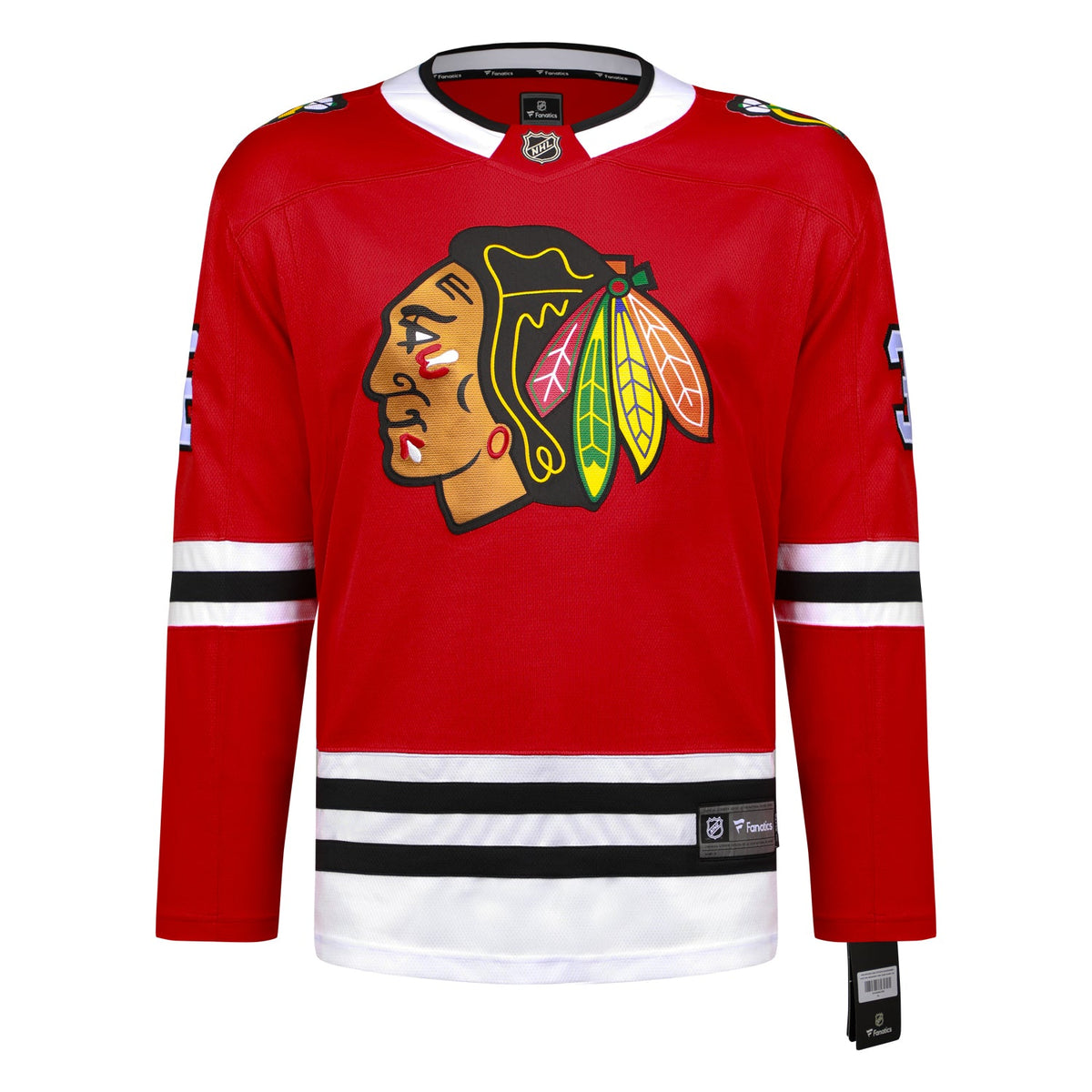 Steve Thomas Autographed Chicago Blackhawks Red Fanatics Breakaway Jersey product image 2, provided for visual reference and