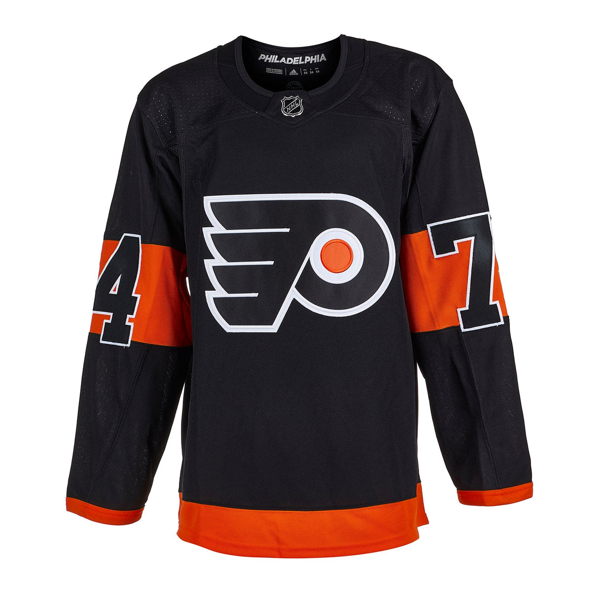 Owen Tippett Signed Philadelphia Flyers Alternate Black adidas Jersey product image 2, provided for visual reference and