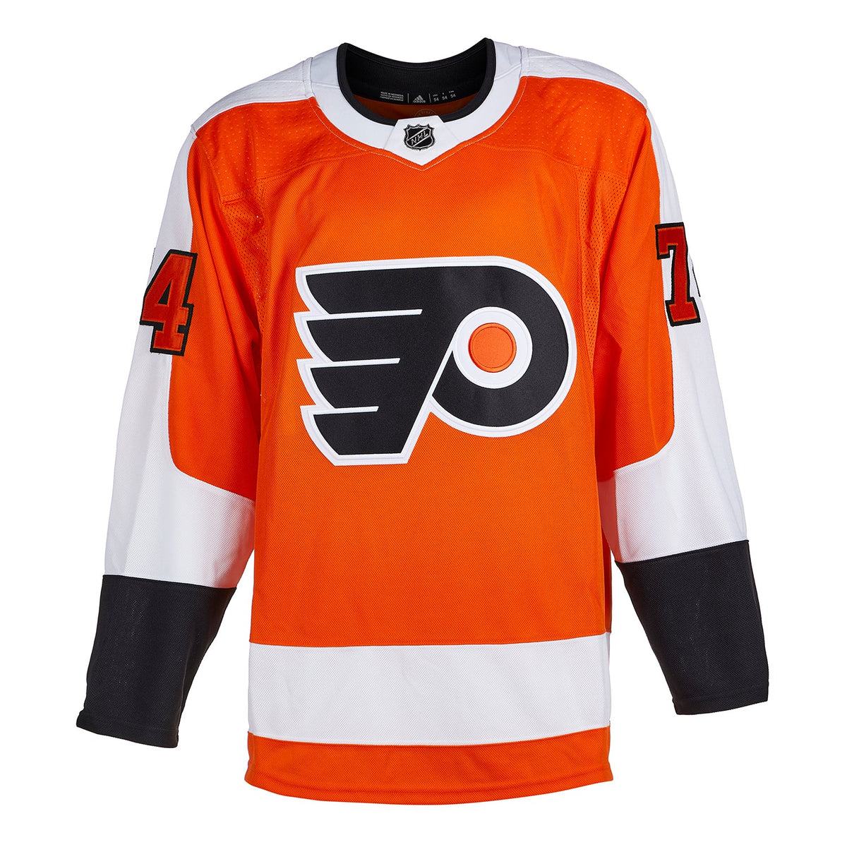 Owen Tippett Signed Philadelphia Flyers Orange adidas Jersey product image 2, provided for visual reference and product
