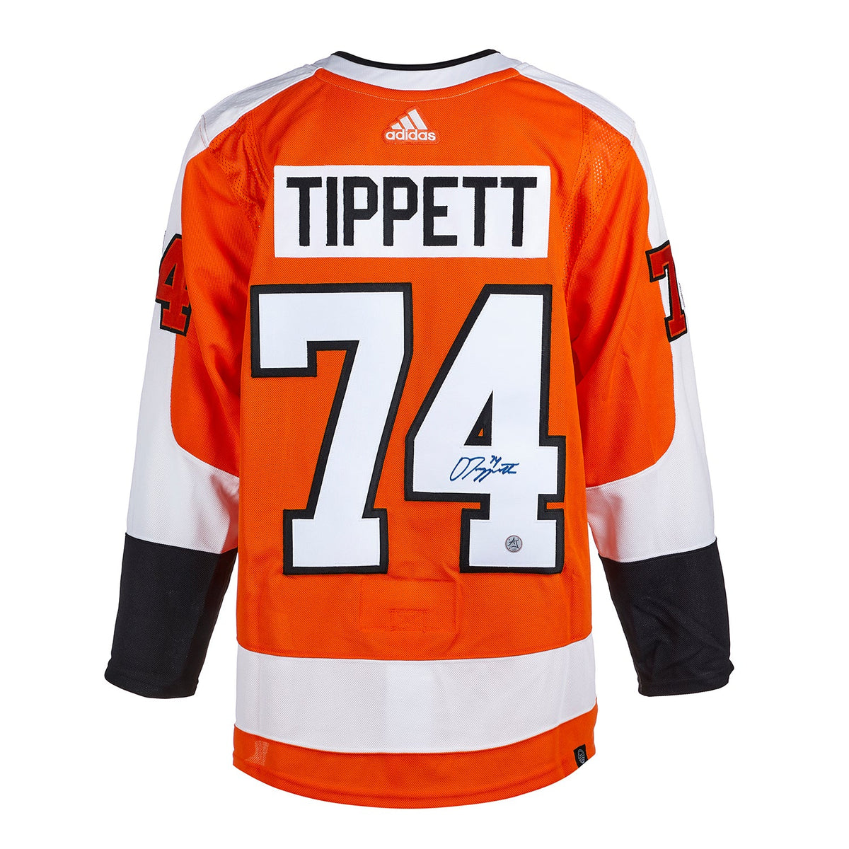 Owen Tippett Signed Philadelphia Flyers Orange adidas Jersey product image 1, provided for visual reference and product