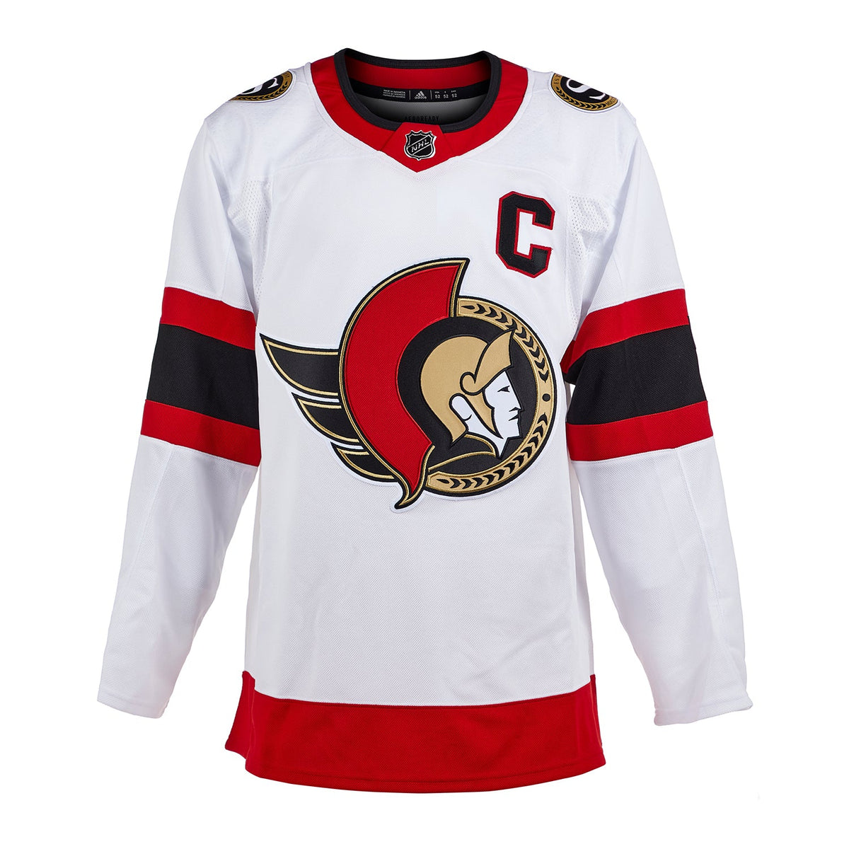 Brady Tkachuk Signed Ottawa Senators White adidas Jersey product image 2, provided for visual reference and product detail