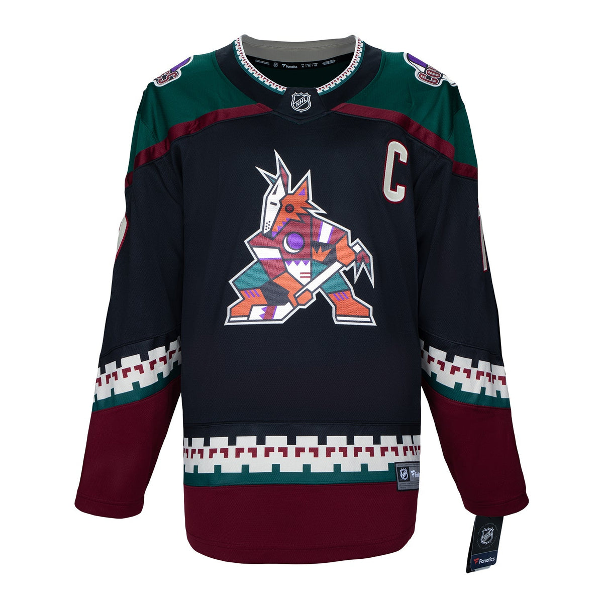 Keith Tkachuk Signed Arizona Coyotes Black Kachina Fanatics Breakaway Jersey product image 2, provided for visual reference