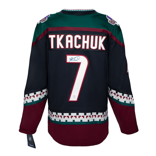 Keith Tkachuk Signed Arizona Coyotes Black Kachina Fanatics Breakaway Jersey product image 1, provided for visual reference