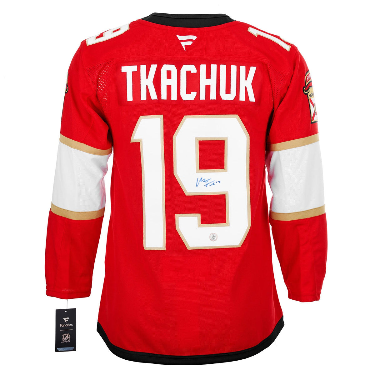 Matthew Tkachuk Autographed Florida Panthers Fanatics Premium Jersey product image 1, provided for visual reference and