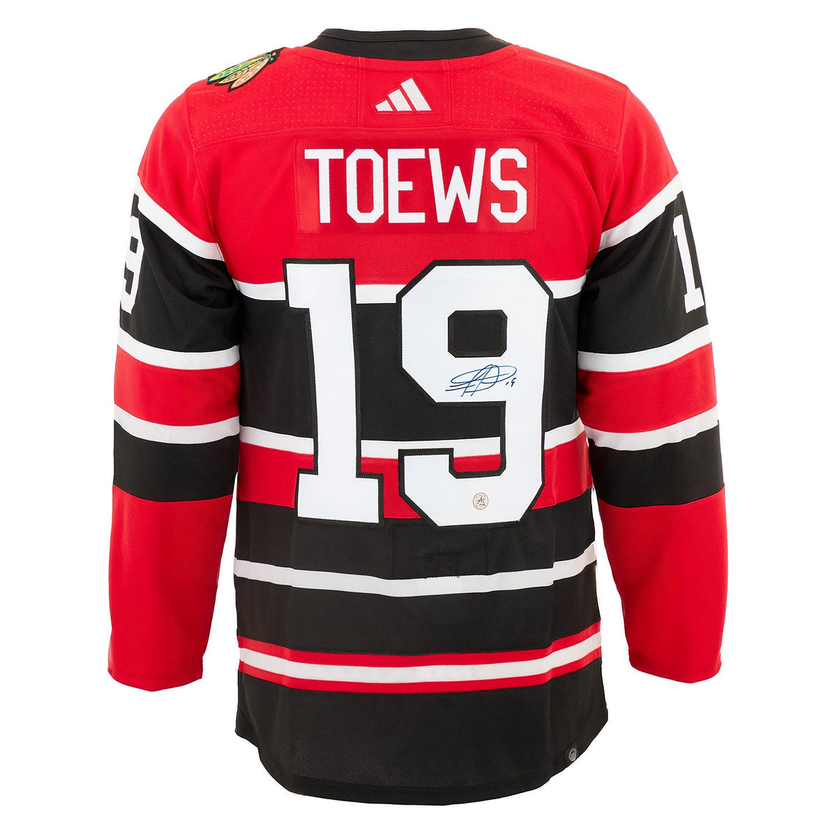 Jonathan Toews Signed Chicago Blackhawks Reverse Retro 2.0 adidas Jersey product image 1, provided for visual reference and