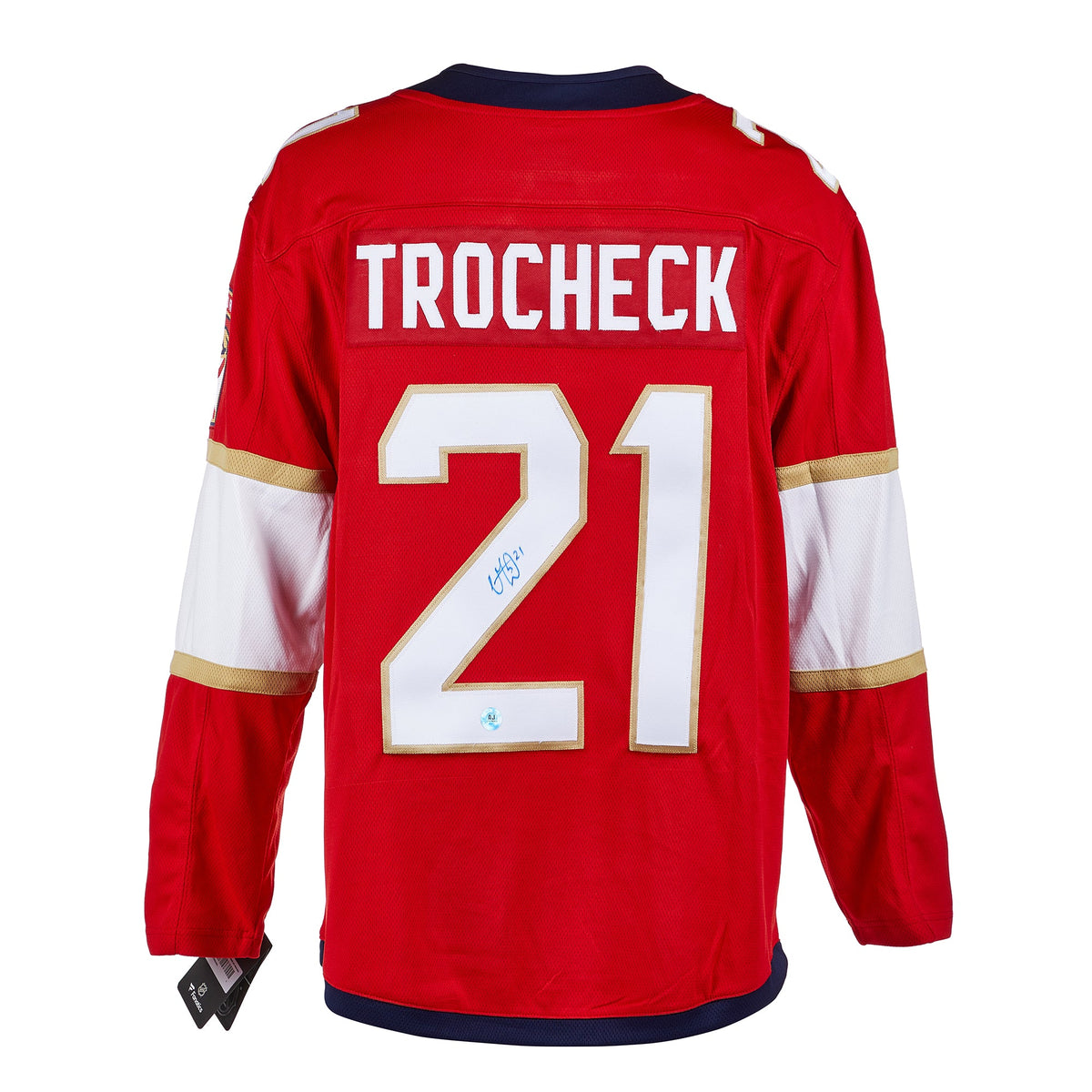 Vincent Trocheck Autographed Florida Panthers Fanatics Breakaway Jersey product image 1, provided for visual reference and