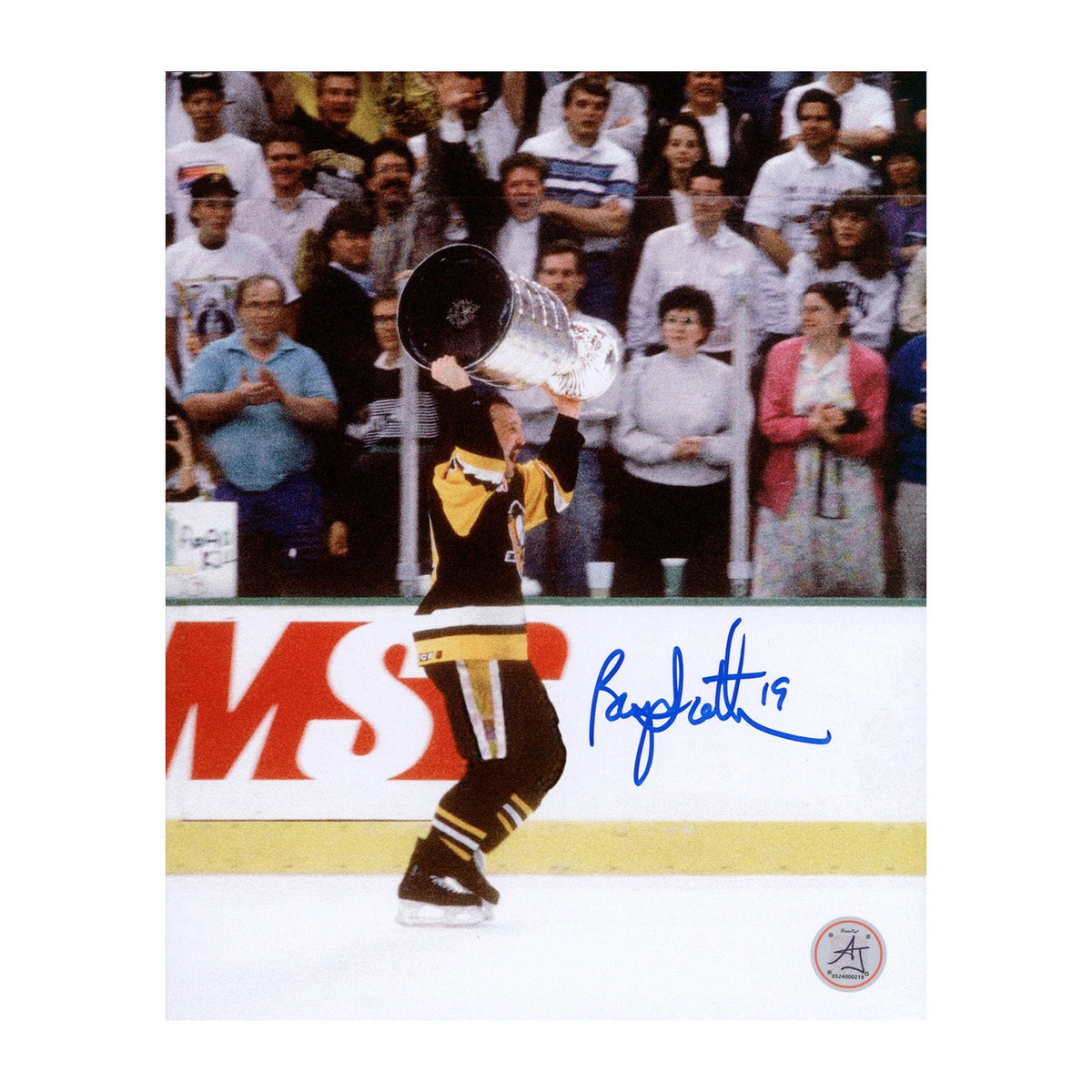 Bryan Trottier Autographed Pittsburgh Penguins 1991 Stanley Cup 8x10 Photo product image 1, provided for visual reference