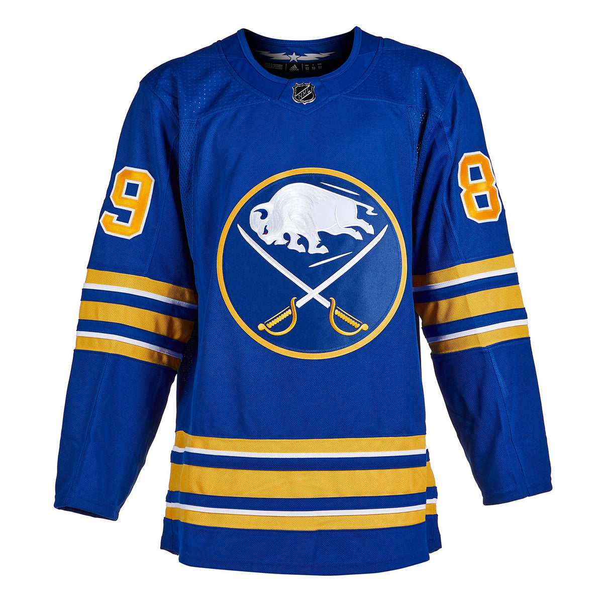 Alex Tuch Autographed Buffalo Sabres Blue adidas Jersey product image 2, provided for visual reference and product detail