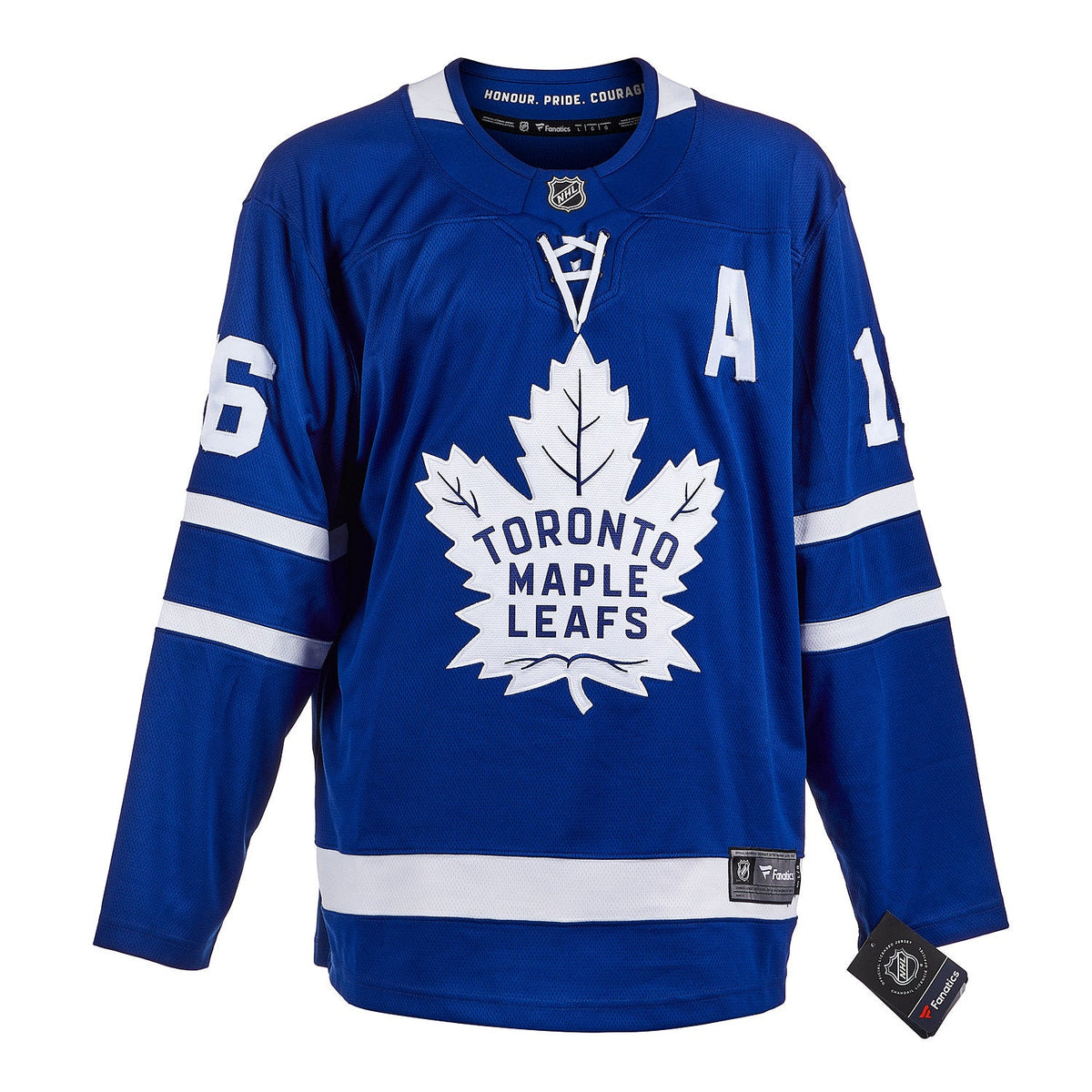 Darcy Tucker Autographed Toronto Maple Leafs Blue Fanatics Breakaway Jersey product image 2, provided for visual reference