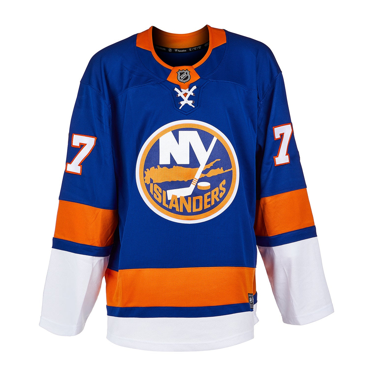 Pierre Turgeon Signed New York Islanders Fanatics Jersey with Career Points Note product image 3, provided for visual