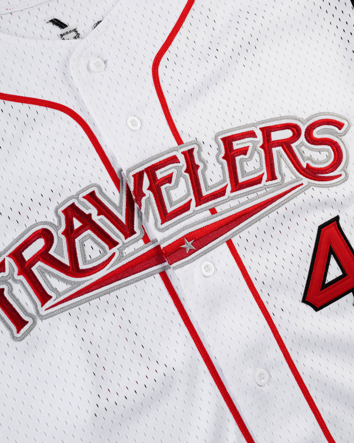 Julio Rodríguez Arkansas Travelers Mesh Button-Up Jersey product image 3, provided for visual reference and product detail