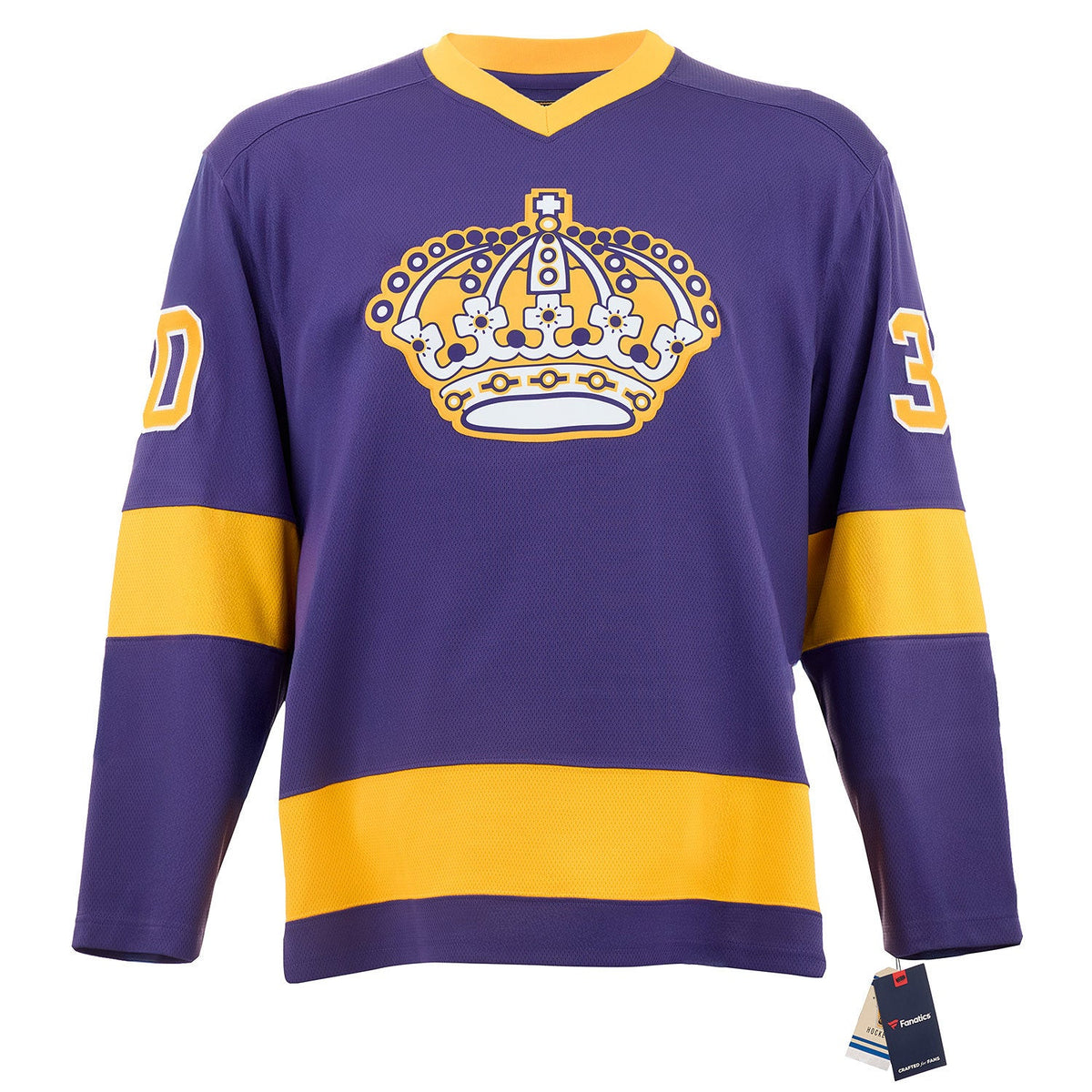 Rogie Vachon Signed Los Angeles Kings Throwback Breakaway Jersey product image 2, provided for visual reference and product