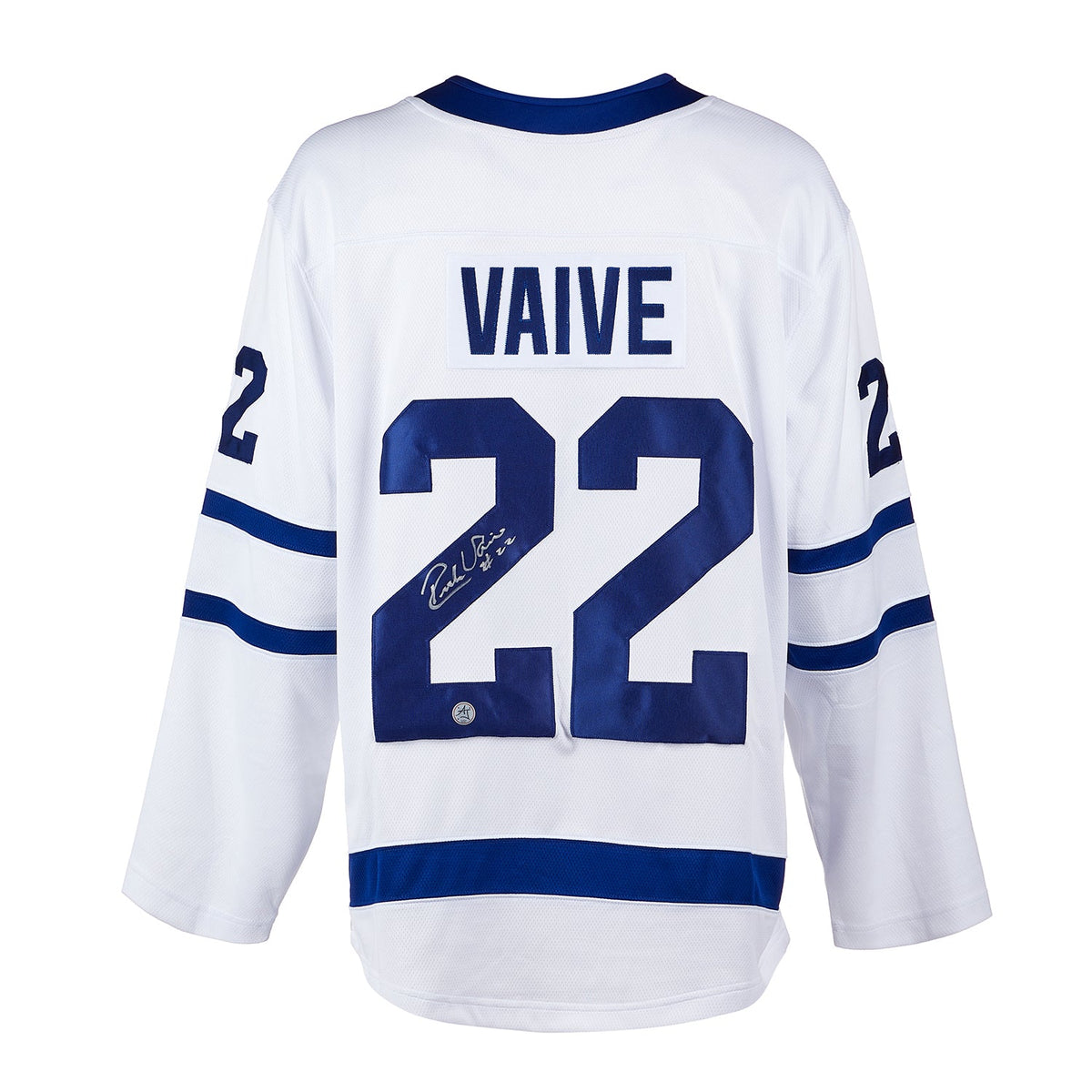 Rick Vaive Signed Toronto Maple Leafs White Fanatics Breakaway Jersey product image 1, provided for visual reference and