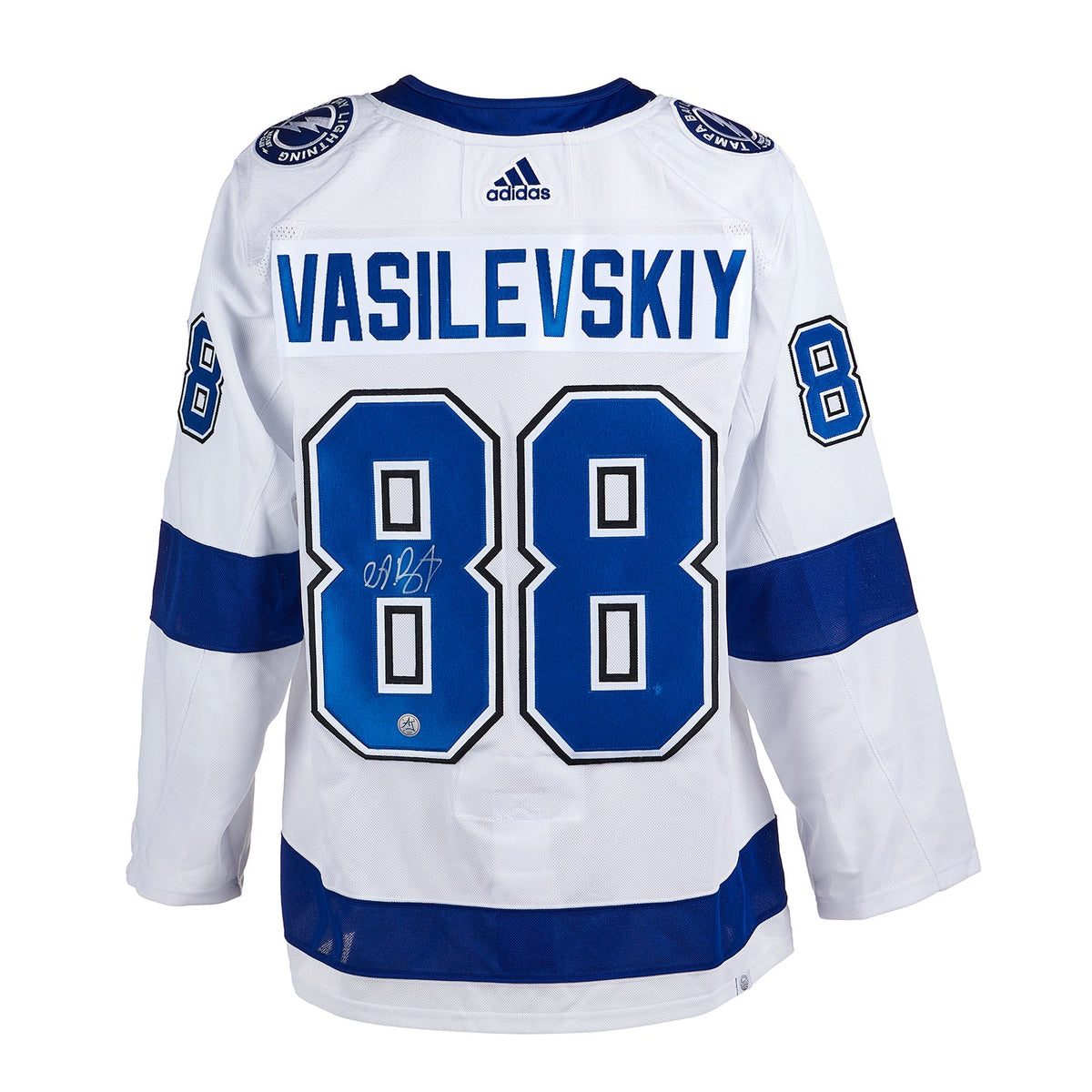 Andrei Vasilevskiy Signed Tampa Bay Lightning 2020 Stanley Cup adidas Jersey product image 1, provided for visual reference