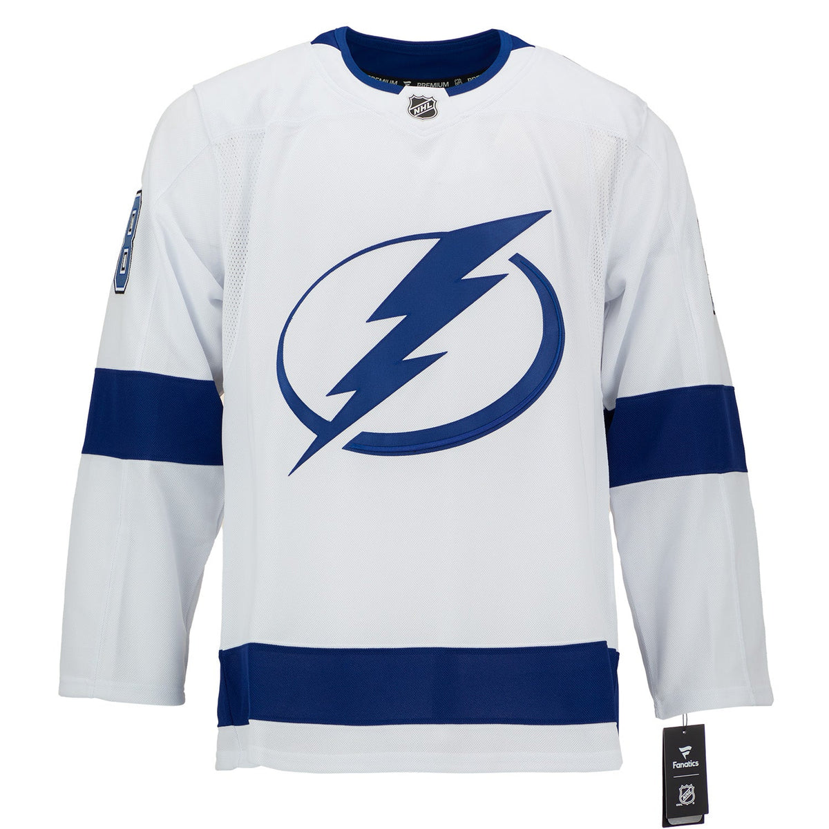 Andrei Vasilevskiy Signed Tampa Bay Lightning White Fanatics Premium Jersey product image 2, provided for visual reference