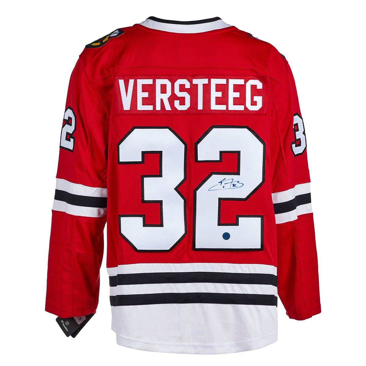 Kris Versteeg Autographed Chicago Blackhawks Fanatics Breakaway Jersey product image 1, provided for visual reference and
