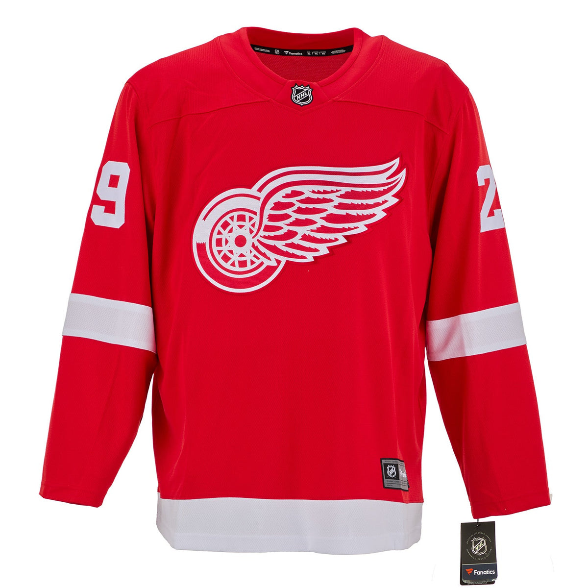 Mike Vernon Autographed Detroit Red Wings Fanatics Breakaway Jersey product image 2, provided for visual reference and