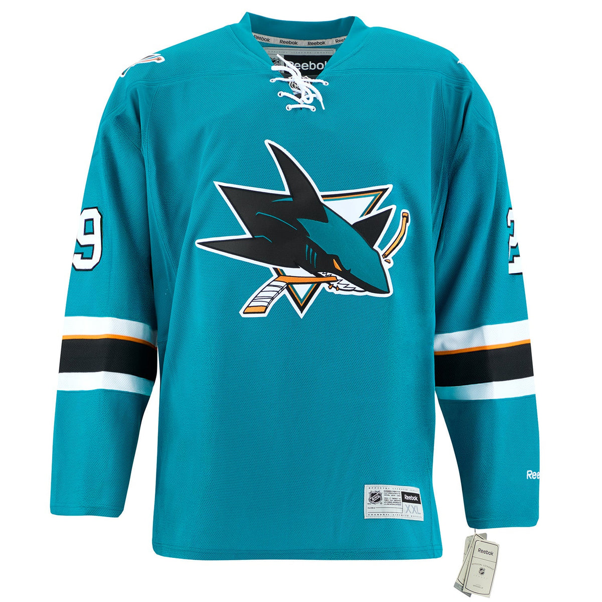 Mike Vernon Autographed San Jose Sharks Vintage Reebok Jersey product image 2, provided for visual reference and product