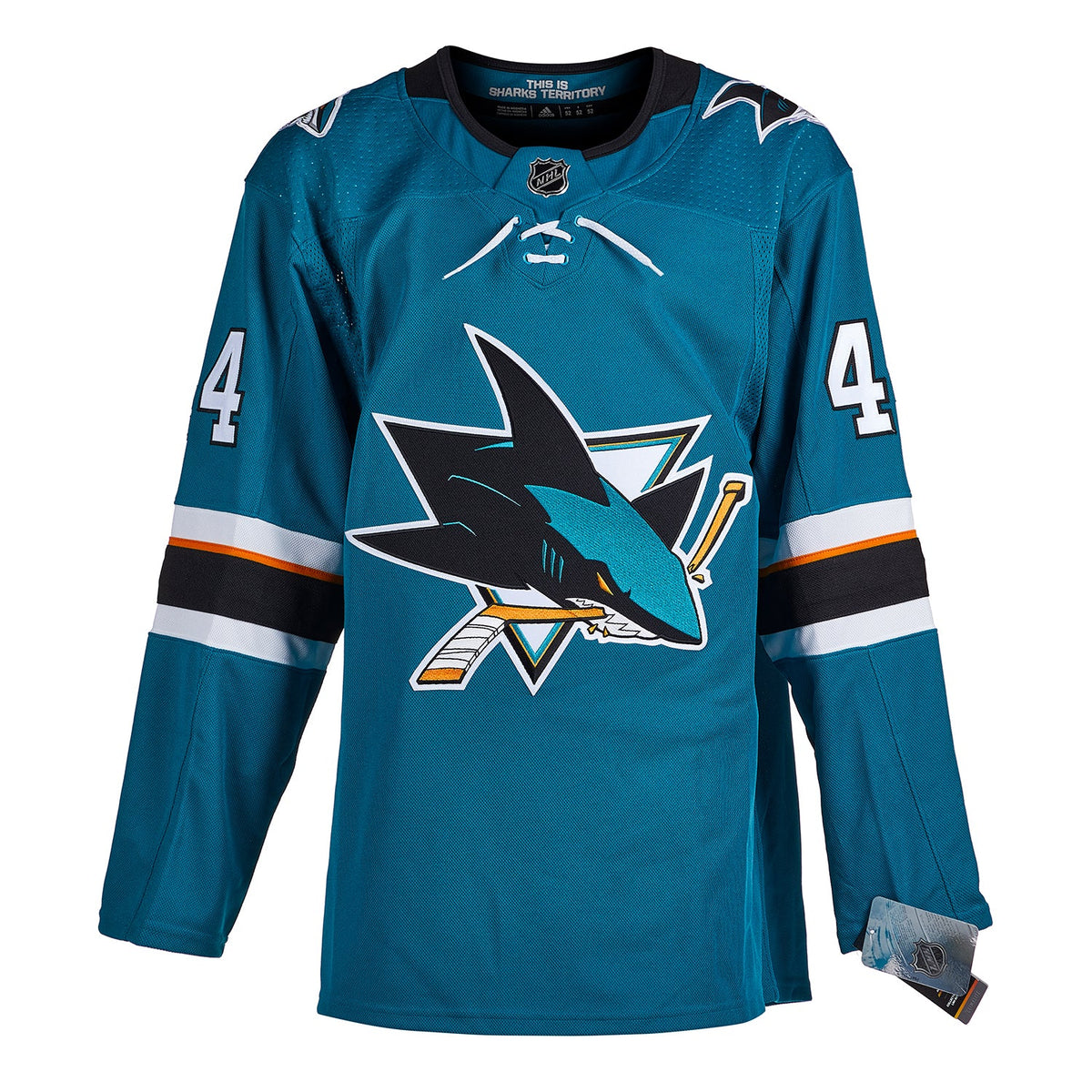 Marc-Edouard Vlasic Autographed San Jose Sharks adidas Jersey product image 2, provided for visual reference and product