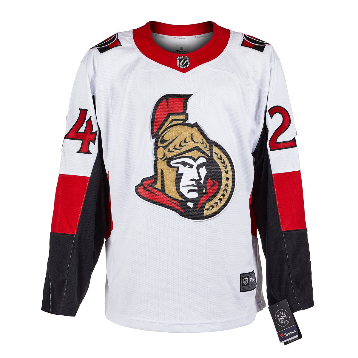 Anton Volchenkov Signed Ottawa Senators White Fanatics Breakaway Jersey product image 2, provided for visual reference and