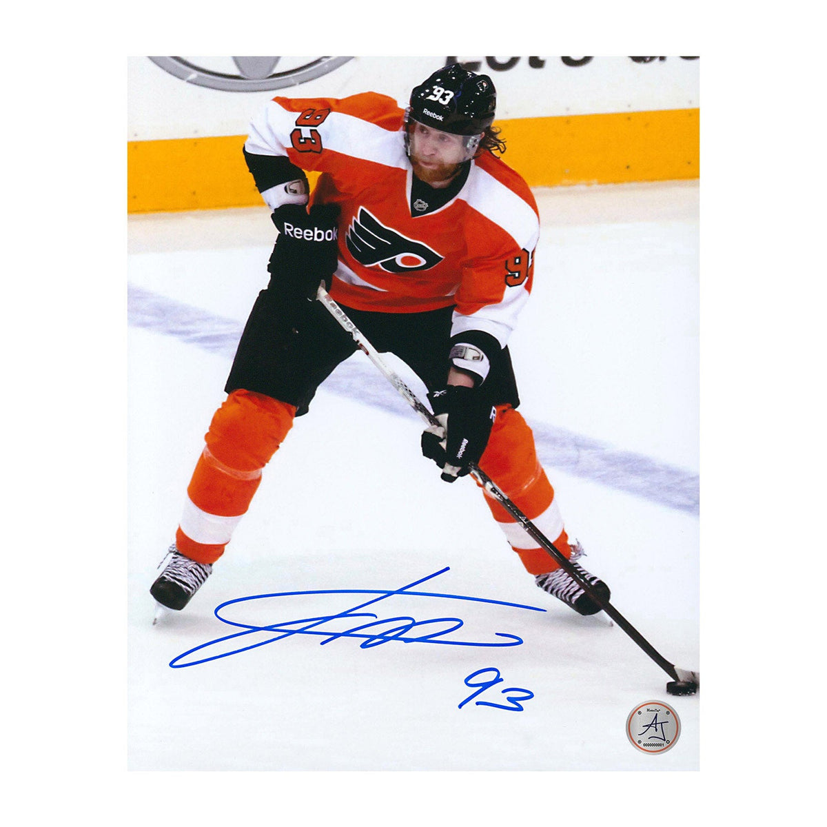 Jakub Voracek Signed Philadelphia Flyers Point Shot 8x10 Photo product image 1, provided for visual reference and product