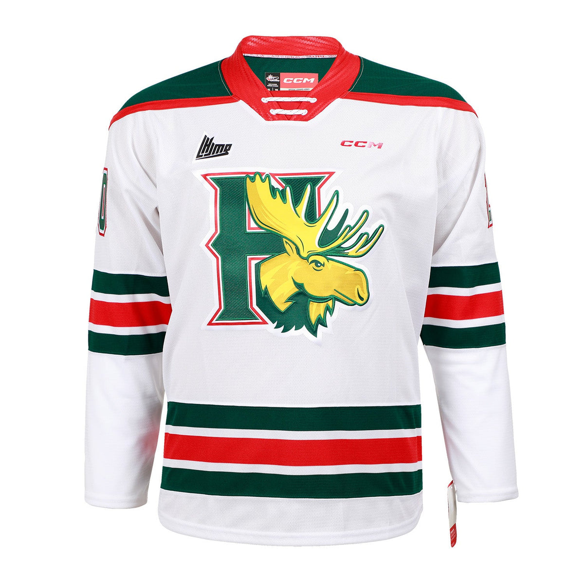 Jakub Voracek Autographed Halifax Mooseheads White CCM CHL Jersey product image 2, provided for visual reference and product