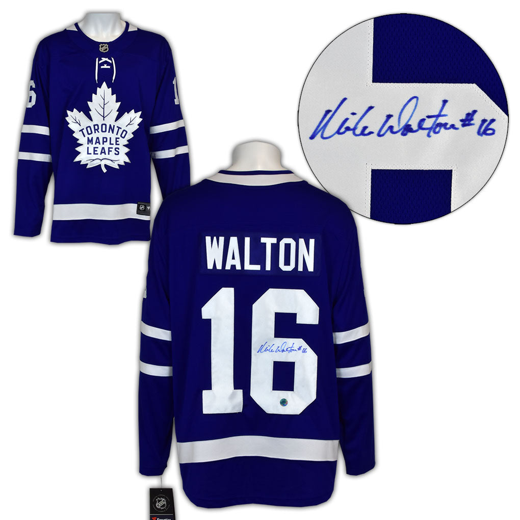 Mike Walton Autographed Toronto Maple Leafs Fanatics Breakaway Jersey product image 1, provided for visual reference and