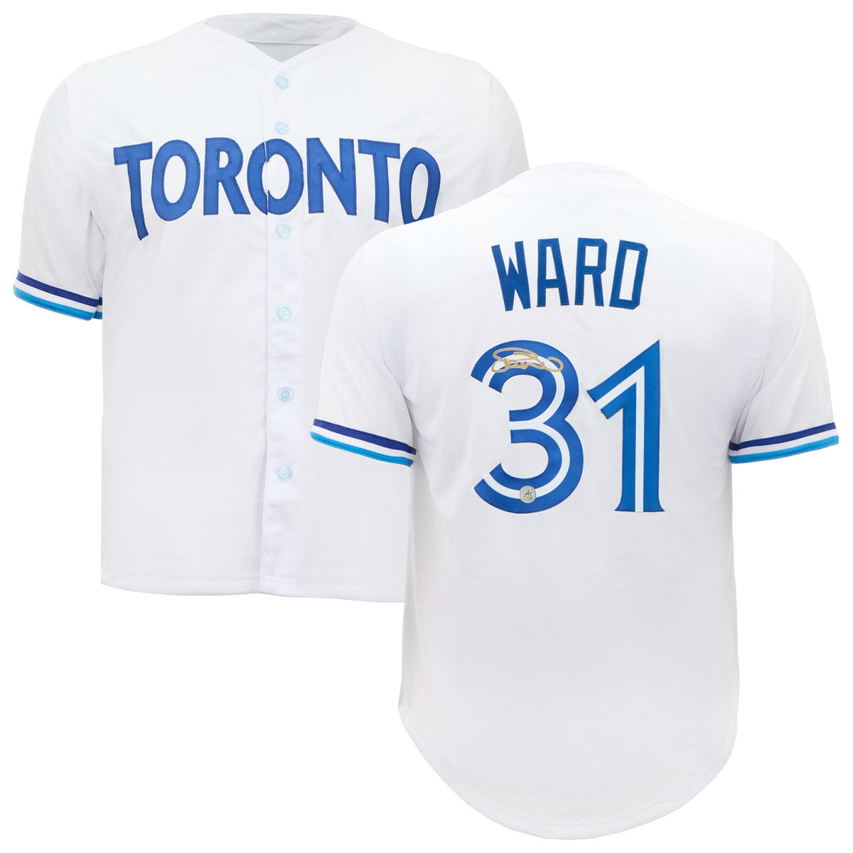 Duane Ward Autographed Toronto City Design White Baseball Jersey product image 3, provided for visual reference and product