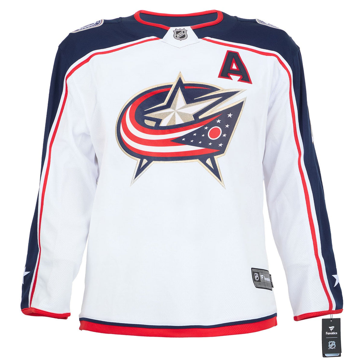 Zach Werenski Signed Columbus Blue Jackets White Fanatics Breakaway Jersey product image 2, provided for visual reference