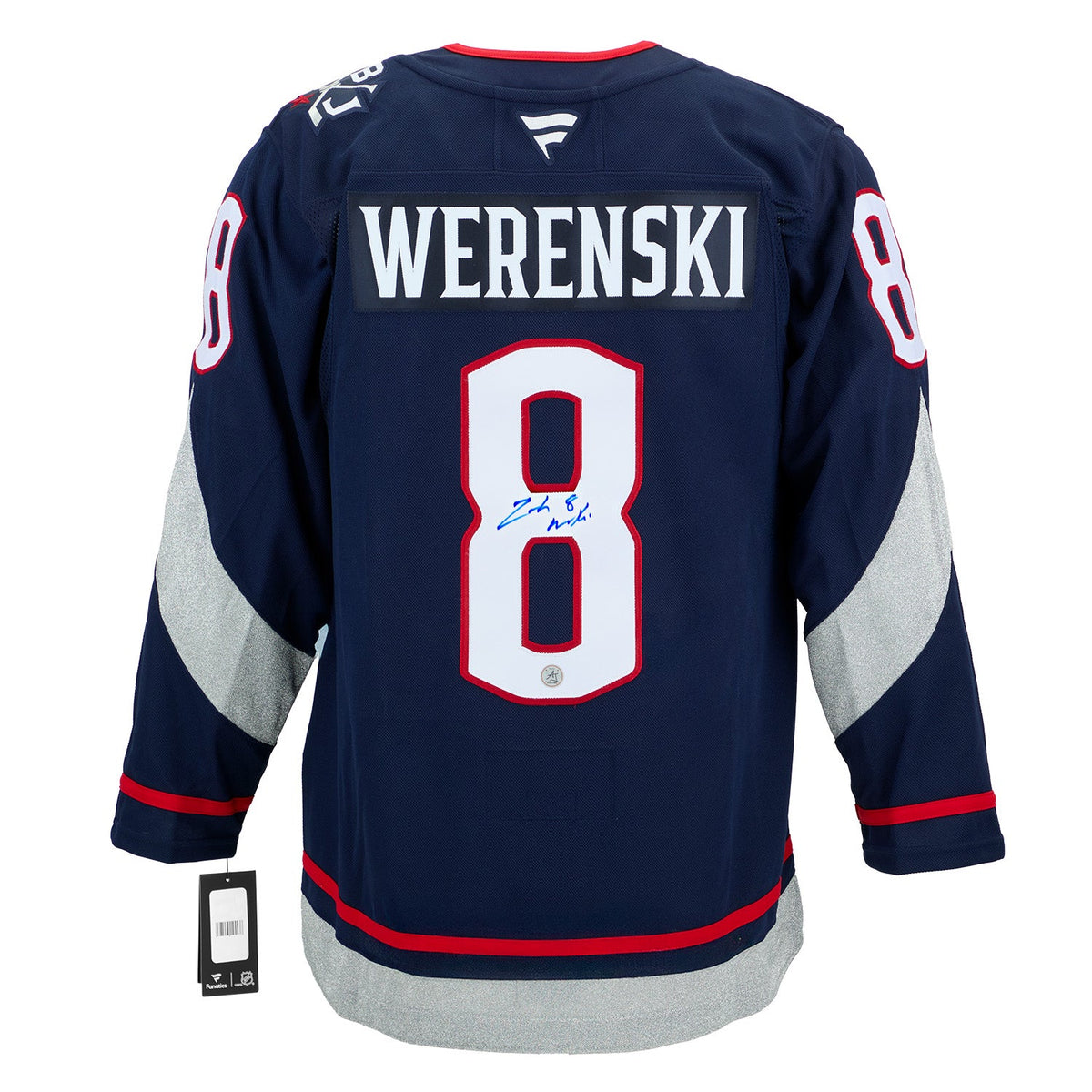 Zach Werenski Signed Columbus Blue Jackets 2025 Stadium Series Jersey product image 1, provided for visual reference and