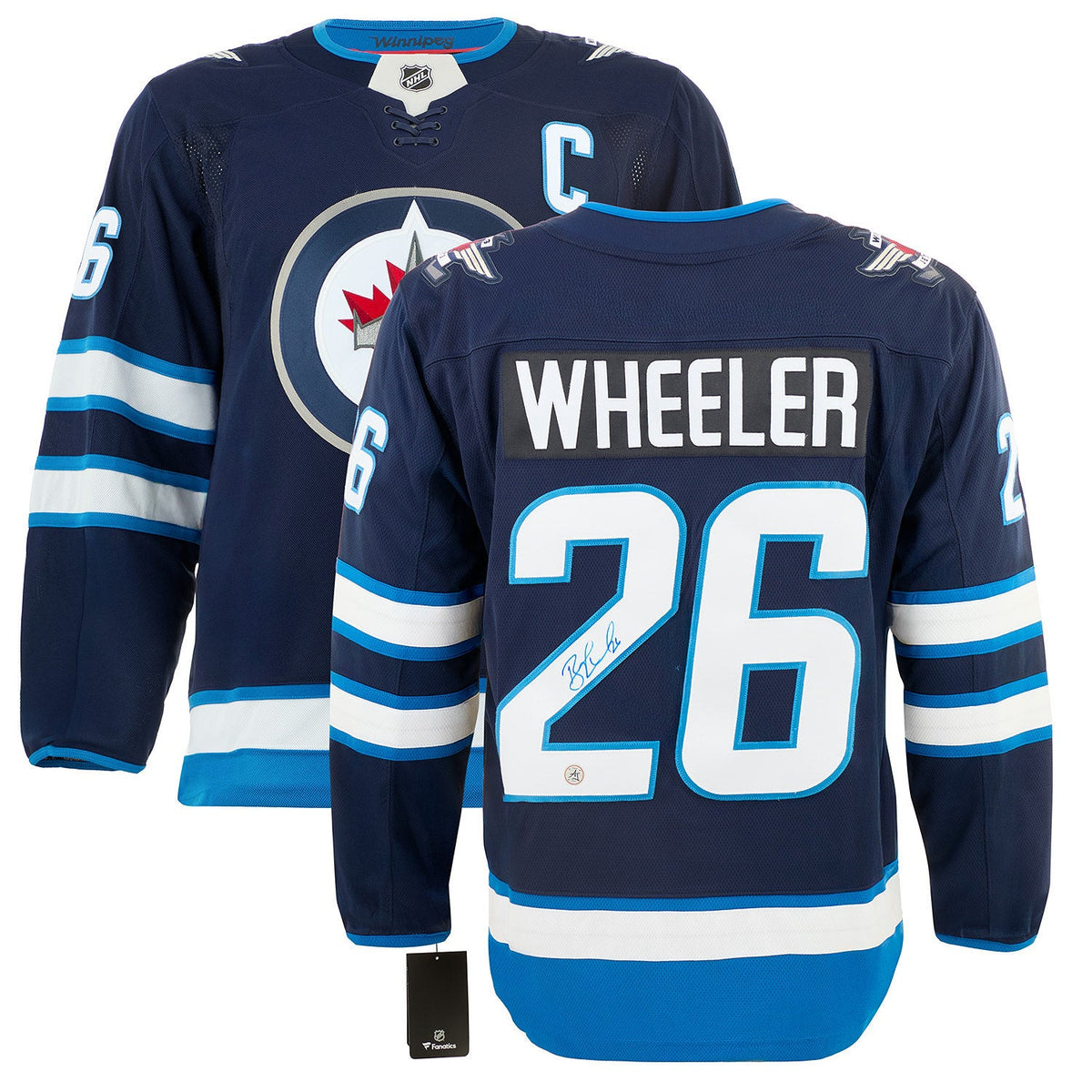 Blake Wheeler Autographed Winnipeg Jets Fanatics Breakaway Jersey product image 3, provided for visual reference and product