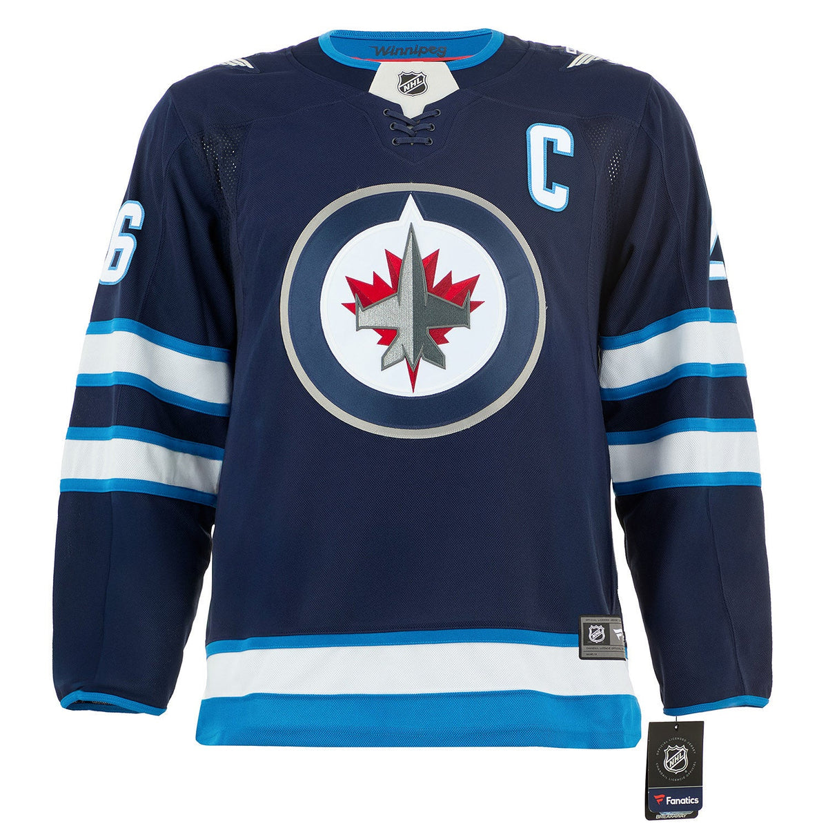 Blake Wheeler Autographed Winnipeg Jets Fanatics Breakaway Jersey product image 2, provided for visual reference and product