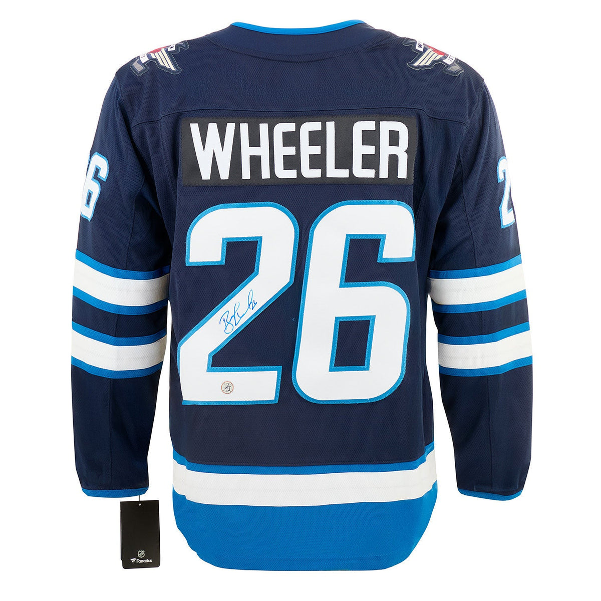 Blake Wheeler Autographed Winnipeg Jets Fanatics Breakaway Jersey product image 1, provided for visual reference and product