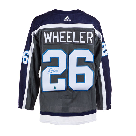 Blake Wheeler Winnipeg Jets Signed Reverse Retro adidas Jersey product image 1, provided for visual reference and product